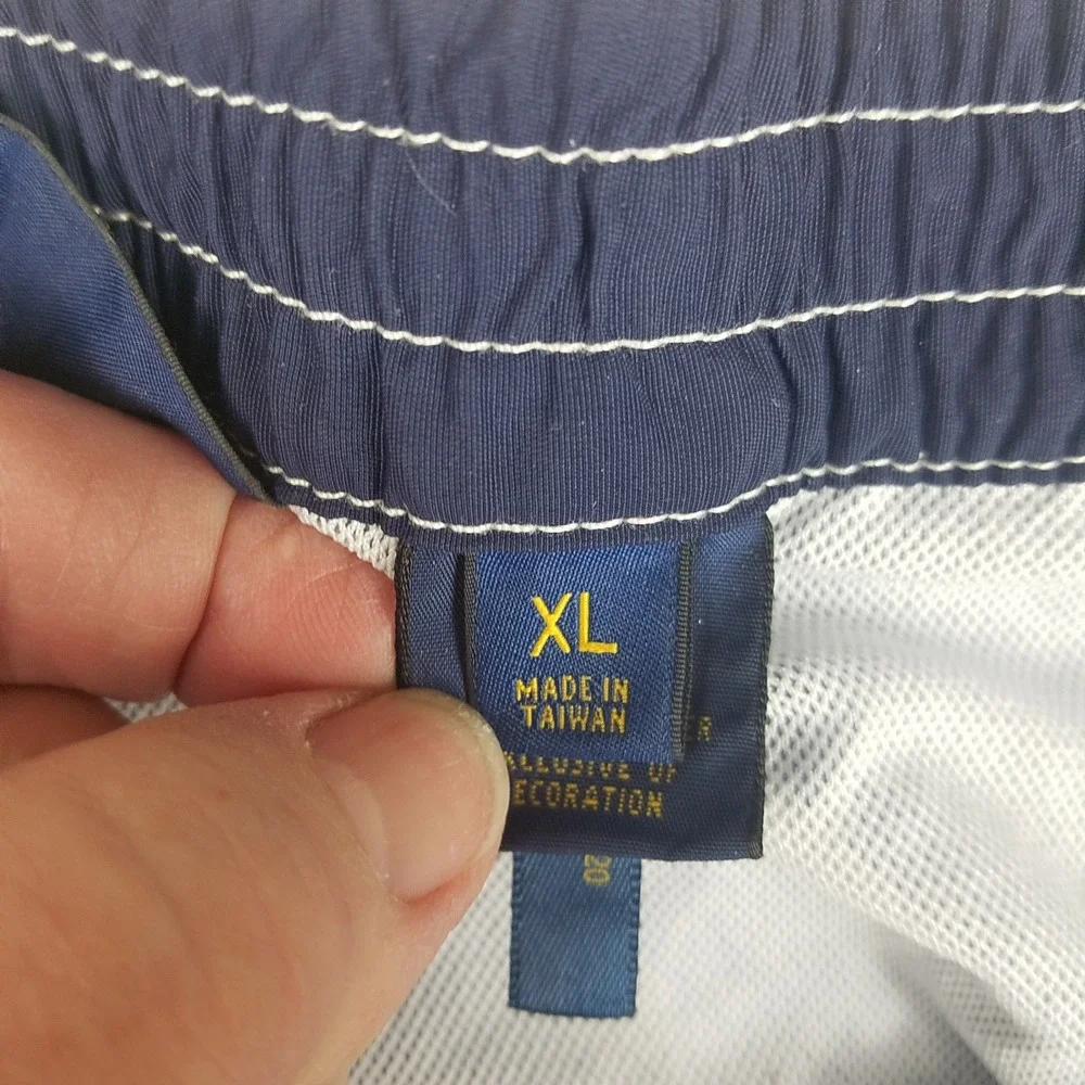 Polo Ralph Lauren‎ Mens XL Blue Swim Trunks Cargo Pocket Mesh Lined Board Shorts